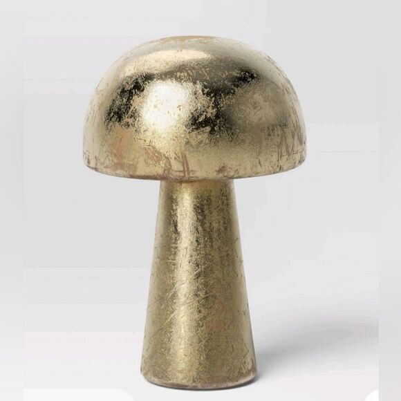 8" Foil Plastic Mushroom Halloween Decorative Sculpture- Hyde & Eek! - Picture 1 of 7